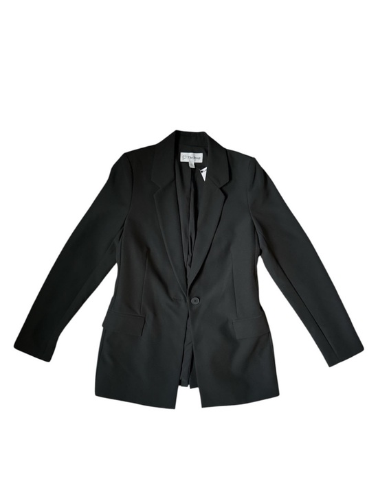 The Drop Jackets & Blazers - Women's Black Tailored Blazer - Single-Button Suit Jacket